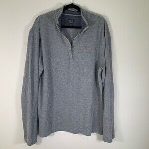 Joseph Abboud Sweater Men’s XL Grey 1/4 Zip Longsleeve Pullover